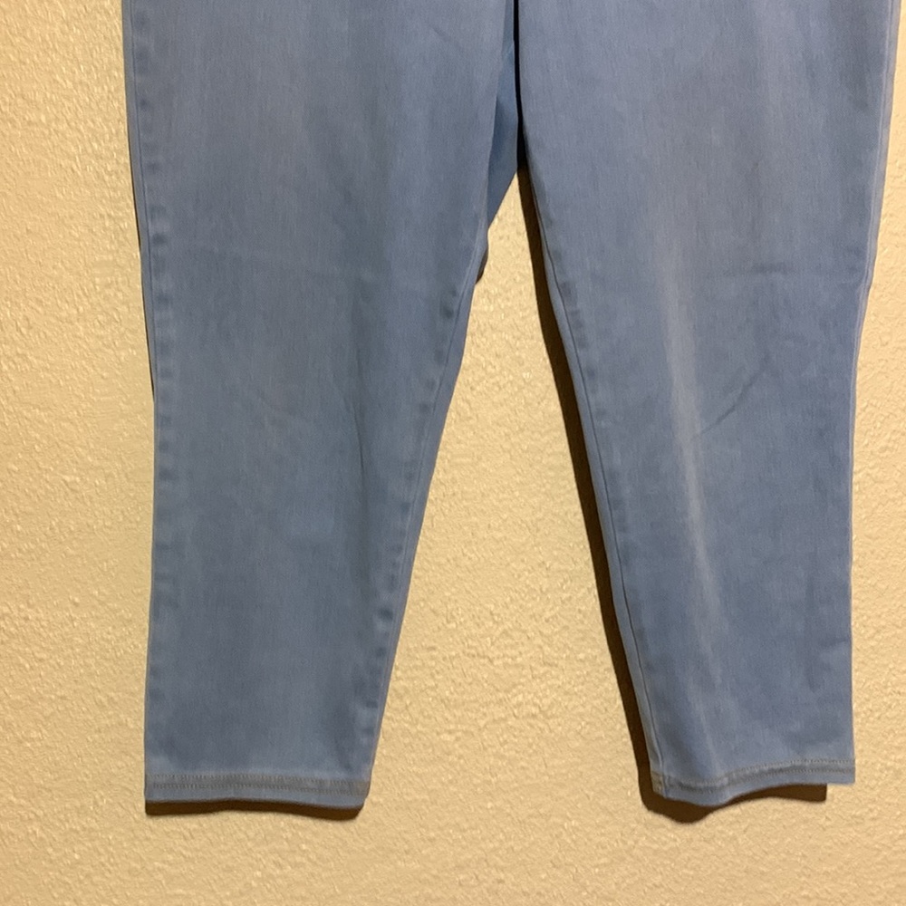 Style & Co Capris Pants Jeggins Blue Size L Stretchy Pull up - Picture 2 of 12